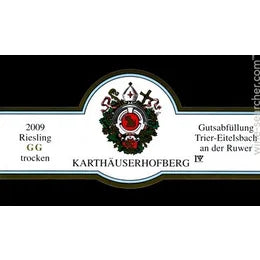 2009 Weingut Karthauserhof Eitelsbacher Karthauserhofberg Riesling Grosses Gewachs, Mosel, Germany (즉시 출고 가능)