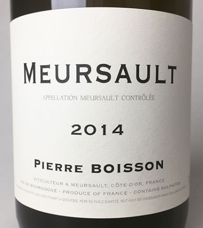 2024.8.19 Busaner님 pick - 2014 Meursault, Pierre Boisson