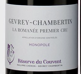 2024.10.15 옴니보어님 개인 결제창 - Gevrey-Chambertin 1er Cru La Romanée Monopole 2018 Couvent, Domaine du - Philippe Cheron