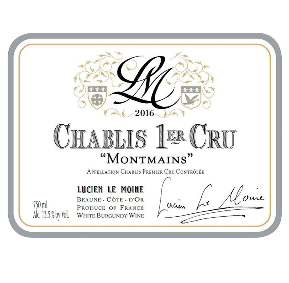 2024.11.20 나너님 pick - Lucien Le Moine Chablis 1er Cru Montmains 2019 750ml