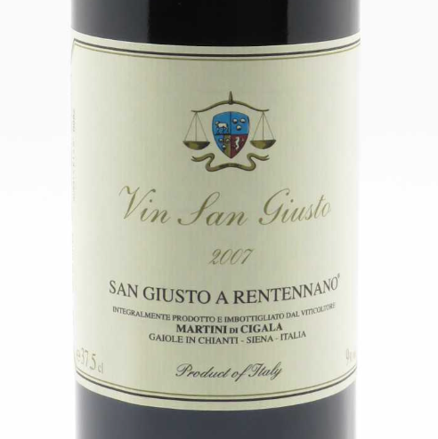 Toscana San Giusto A Rentennano Vin San Giusto Famille Martini di Cigala 2007 (half bottle)