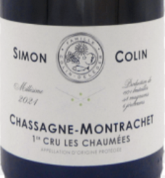 Domaine Simon Colin Chassagne-Montrachet 1er Cru Les Chaumées 2021
