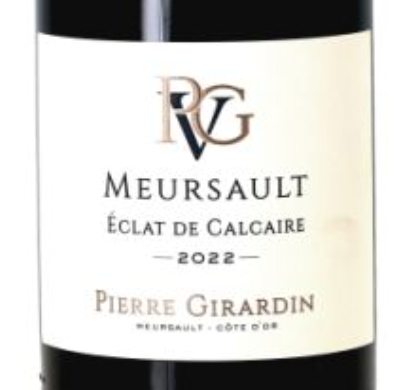 Domaine Pierre Girardin Meursault Eclat de Calcaire 2022