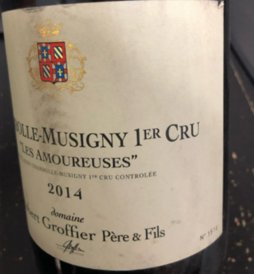 (라벨손상 할인중) Robert Groffier Les Amoureuses 2014 (약 110만원)