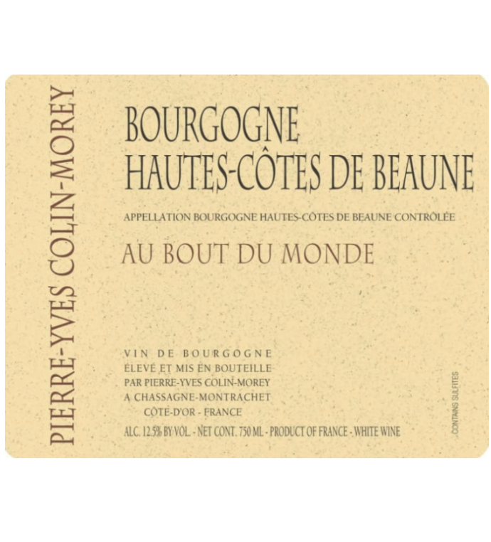2025.09.15 와쿠님 pick - Pierre Yves Colin Morey Bourgogne Hautes Cotes de Beaune Au Bout du Monde 2023