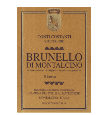 2026.04.28 와쿠님 pick - Conti Costanti Brunello di Montalcino Riserva 2019