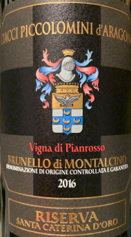 2026.08.10 NIL님 pick - Ciacci Piccolomini d’Aragona, Brunello di Montalcino Pianrosso Riserva 2016