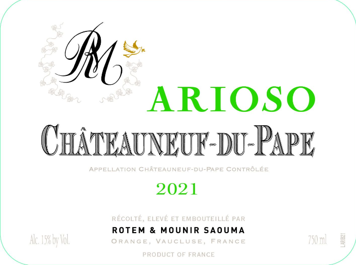2026.08.13 호롱이님 pick - Saouma Châteauneuf-du-Pape blanc Arioso 2022