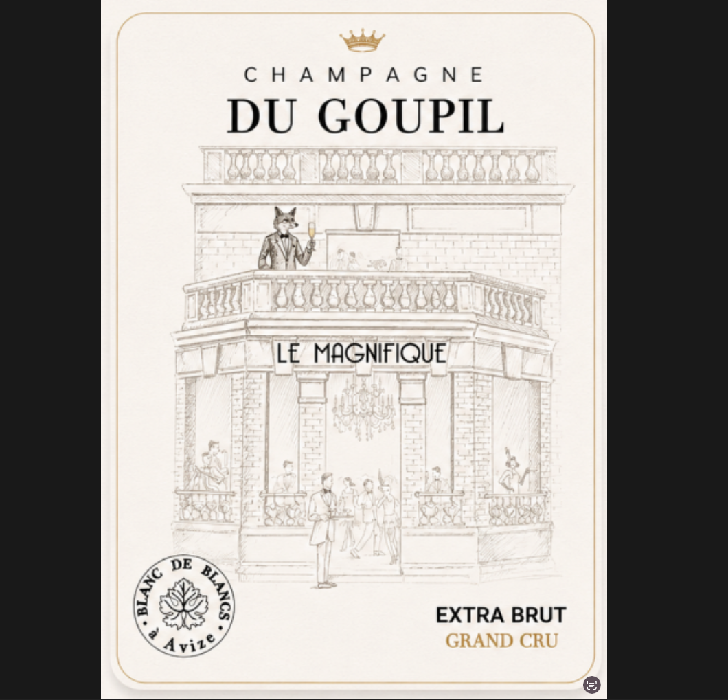 2026.08.15 돔페리뇽님 pick - Champagne du Goupil — Le Magnifique Blanc de Blancs (Disgorgement: June 2026)