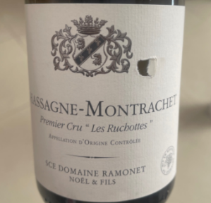 (라벨 손상) Domaine Ramonet Noël et Fils Chassagne-Montrachet 1er cru Les Ruchottes - Blanc - 2023