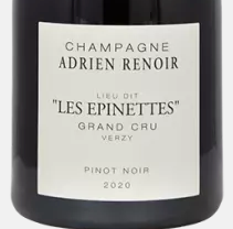 2026.08.25 맛소금88님 pick - Adrien Renoir Champagne LES EPINETTES 2020 Grand Cru