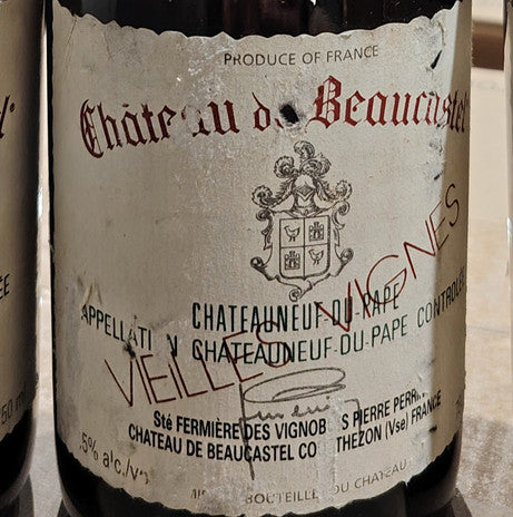 (라벨 손상) BEAUCASTEL Châteauneuf-du-Pape Roussanne V.V Blanc 2003