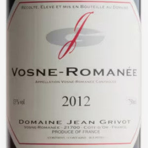 2012 Vosne-Romanée Clos de la Fontaine Domaine A.-F. Gros Burgundy