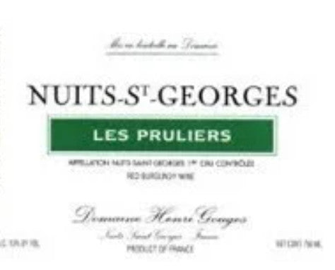 GOUGES Henri Nuits-Saint-Georges 1er cru les Pruliers 2019