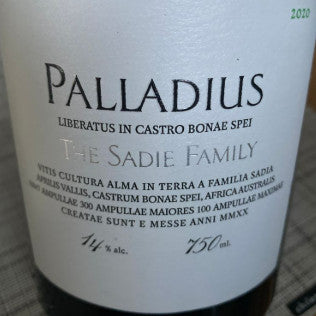 2024.11.21 타운와인 pick - 2021 The Sadie Family 'Palladius' White, Swartland, South Africa