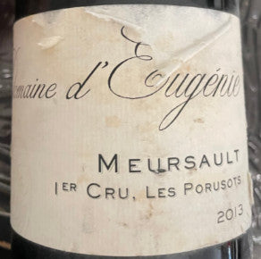 (라벨손상) Domaine d'Eugénie Les Porusots 2013 Meursault Premier Cru