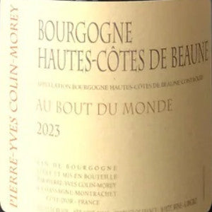 2025.09.12 와쿠님 pick - Pierre Yves Colin Morey Bourgogne Hautes Cotes de Beaune Au Bout du Monde 2023