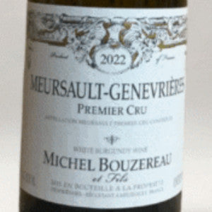 Domaine Michel Bouzereau et Fils Meursault-Genevrières 2022