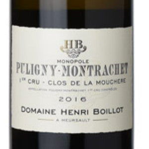 2026.01.27 타운와인 pick - BOILLOT HENRI PULIGNY MONTRACHET 1ER CRU CLOS MOUCHERE 2016
