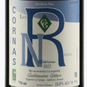 2026.03.02 타운와인 pick - Cornas Nouvelle R GILLES GUILLAUME Rouge 75 cl 2022