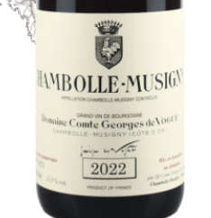 2025.03.17 빈라노님 pick - Domaine Comte Georges de Vogüé Comte de Vogüé Chambolle Musigny 2022