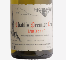 René et Vincent Dauvissat Chablis 1er Cru Chablis Les Vaillons 2022 75 cl (즉시 출고 가능)