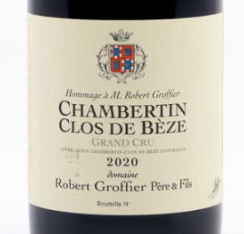 2025.09.02 탄포님 pick - GROFFIER ROBERT Chambertin Clos de Bèze Grand Cru 2020