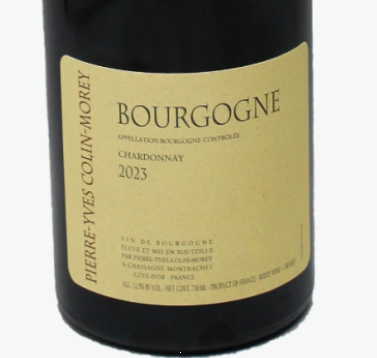 (밀랍 손상) Pierre Yves Colin Morey Bourgogne Chardonnay 2023