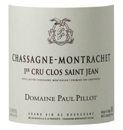 2025.11.11 crazy님 pick - Paul Pillot Chassagne-Montrachet 1er Cru Clos Saint Jean Blanc 2018