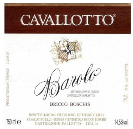 2025.11.27 와쿠님 pick - Cavallotto Barolo Bricco Boschis 2016