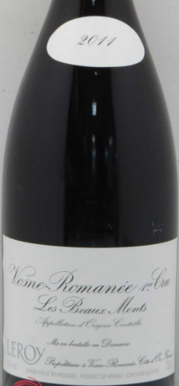 Domaine Leroy Les Beaux Monts, Vosne-Romanee Premier Cru, France