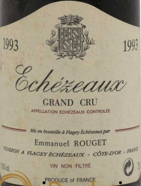 1993 Emmanuel Rouget Echezeaux Grand Cru, Cote de Nuits, France