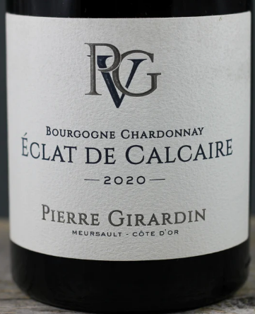 2020 Pierre Girardin Bourgogne Chardonnay 'Eclat de Calcaire', Burgundy, France