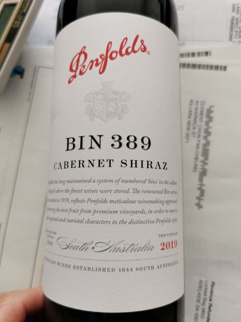 2019 Penfolds Bin 389 Cabernet - Shiraz, South Australia