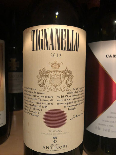 Marchesi Antinori Tignanello Toscana IGT, Tuscany, Italy