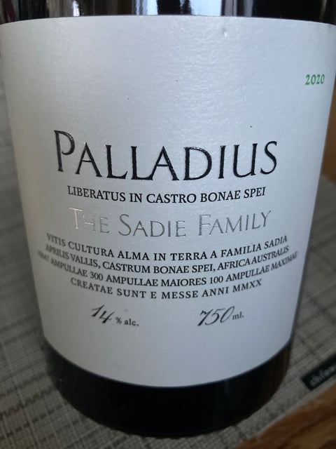 2020 The Sadie Family 'Palladius' White, Swartland, South Africa