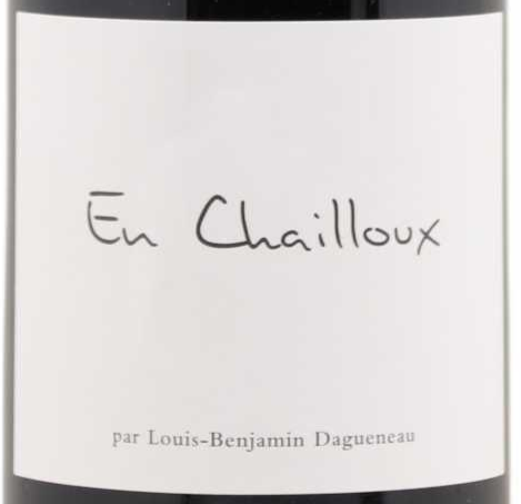 2019 Louis-Benjamin - Didier Dagueneau Sancerre En Chailloux, Loire, France