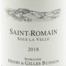 2018 Domaine Henri et Gilles Buisson Saint-Romain Sous La Velle, Cote de Beaune, France