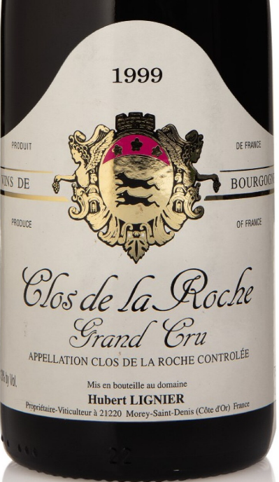 1999 Domaine Hubert Lignier Clos de la Roche Grand Cru, Cote de Nuits, France