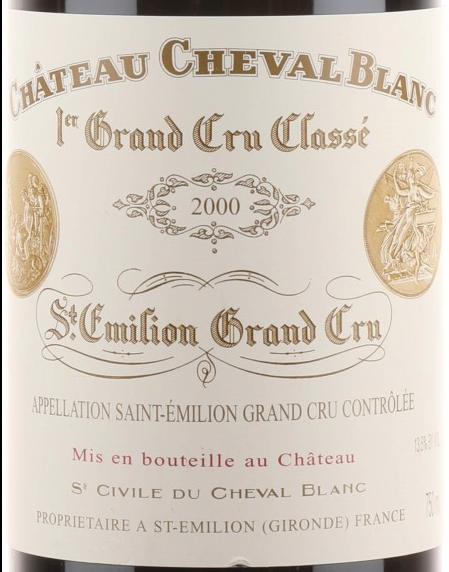 2000 Chateau Cheval Blanc, Saint-Emilion, France