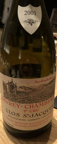 2001 Domaine Armand Rousseau Pere et Fils Clos Saint-Jacques, Gevrey-Chambertin Premier Cru, France