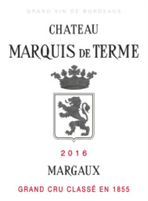 2016 Chateau Marquis de Terme, Margaux, France